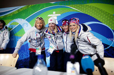 Vibeke Skofterud (29), Kristin Størmer Steira (28), Marit Bjørgen (29), Therese Johaug (21)