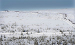Raufjellet sett fra D�lfjellet. Lang lang rekke med Bikrebeinere i p�ske eventyret