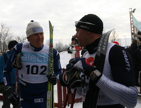 Lassi Koronen og Olaf Tufte, Vasaloppet 2010.