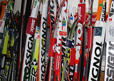 Smøretrailer, utvalg ski. Foto: Geir Nilsen/Langrenn.com. Smøretrailer, utvalg ski. Foto: Geir Nilsen/Langrenn.com.