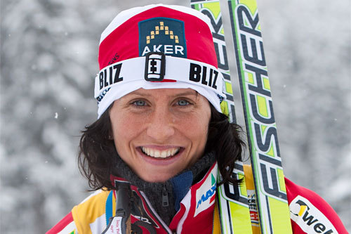 Marit Bjørgen, Davos 2010. Foto: Laiho/NordicFocus. Marit Bjørgen, Davos 2010. Foto: Laiho/NordicFocus.
