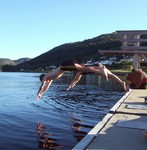 Flytebrygga ved sm�b�thavna