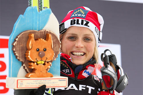 Therese Johaug, Tour de Ski, 2. plass sammenlagt, Val di Fiemme 2011. Foto: Hemmersbach/NordicFocus.