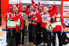 Norge beste nasjon i Tour de Ski 2011. Foto: Laiho/NordicFocus. Norge beste nasjon i Tour de Ski 2011. Foto: Laiho/NordicFocus.