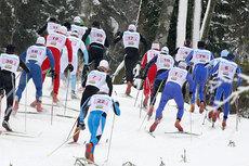 Herrestafetten under NM i Stokke 2010. Foto: Geir Nilsen/Langrenn.com.