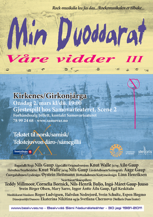 Rockemusikalen Våre vidder III flyer Rockemusikalen Våre vidder III flyer
