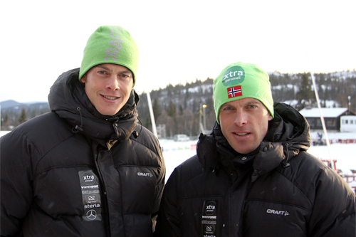Jørgen og Anders Aukland, Beitostølen 2010. Foto: Geir Nilsen/Langrenn.com.