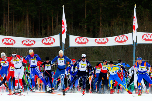 Starten går i SkejtVasan 2011. Foto: Vasaloppet.