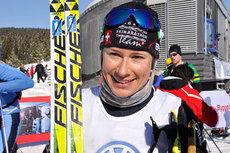 Seraina Boner smiler etter å ha vunnet Birkebeinerrennet 2011. Foto: Eirik Gullord. Seraina Boner smiler etter å ha vunnet Birkebeinerrennet 2011. Foto: Eirik Gullord.