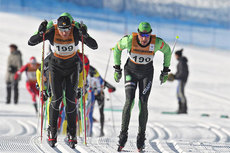 Stanislav Rezac og Anders Aukland i Marcialonga 2011. Foto: Hemmersbach/NordicFocus. Stanislav Rezac og Anders Aukland i Marcialonga 2011. Foto: Hemmersbach/NordicFocus.