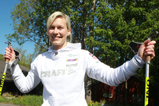 Guro Strøm Solli på samling ved Norges Idrettshøgskole med rulleskilandslaget i 2011. Foto: Erik Borg.