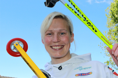 Guro Strøm Solli på samling ved Norges Idrettshøgskole med rulleskilandslaget i 2011. Foto: Erik Borg.