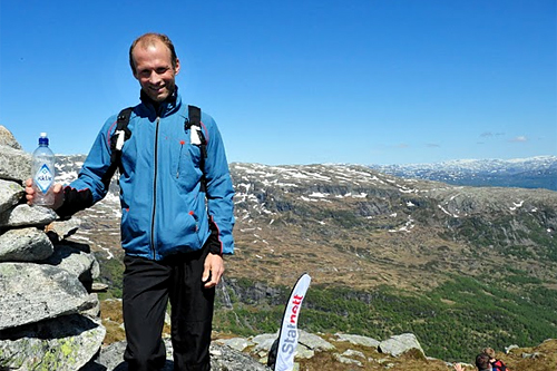 Kristen Skjeldal i Hovlandsnuten Opp 2011. Foto; Per Inge Fjellheim.