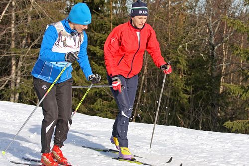 Siri Halle og hennes horde av skiinstrukt&oslash;r gj&oslash;r at stadig flere g&aring;r bedre p&aring; ski. Foto: Learn2ski.