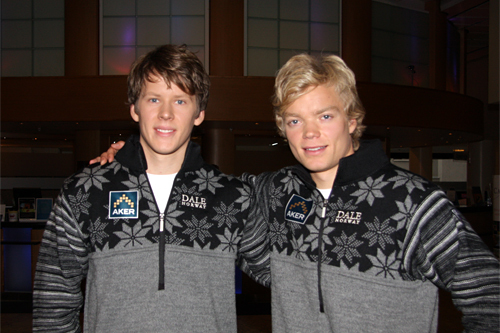 Anders Gløersen og Eirik Brandsdal. Foto: Geir Nilsen/Langrenn.com.