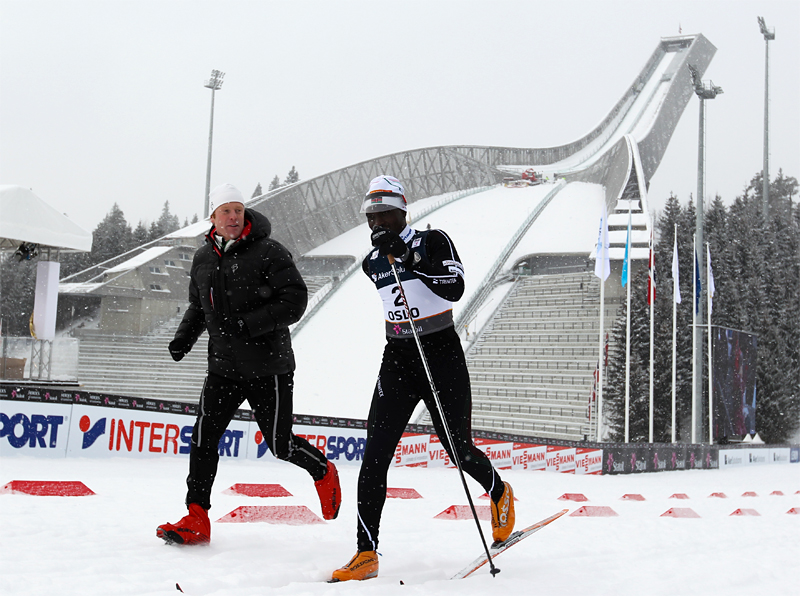 Bjørn Dæhlie og Philip Boit under VM i Oslo 2011. Foto: Laiho/NordicFocus. Bjørn Dæhlie og Philip Boit under VM i Oslo 2011. Foto: Laiho/NordicFocus.