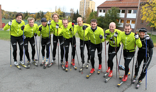 Team KPMG p&aring; fellestrening i Oslo h&oslash;sten 2011. Foto: Erik Borg.