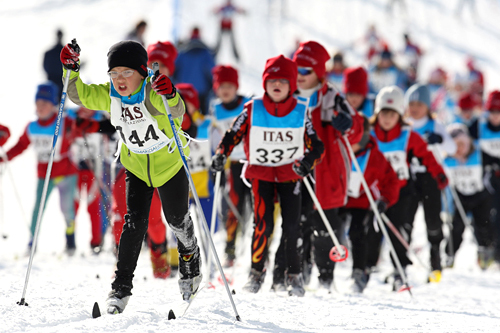Marcialonga er ikke bare et renn for voksne. Foto: Hemmersbach/NordicFocus.