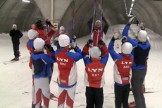 Lyn Ski i Torsby Ski Tunnel høsten 2011. Skjermdump fra YouTube.