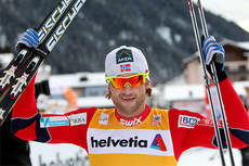 Petter Northug etter sin suverene seier på 30 km fri teknikk i Davos 2011. Foto: Manzoni/NordicFocus.