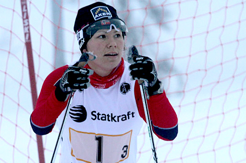 Mariann V. Marthinsen i forbindelse med verdenscupen for funskjonshemmede på Sjusjøen 2011. Foto: Claes-Tommy Herland.