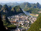 Yangshuo, China:  From the TV tower