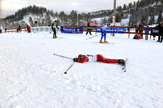 Mange av deltakerne i Jervskogrennet 2012 ga alt de hadde. Foto: HommelvikSki.no.