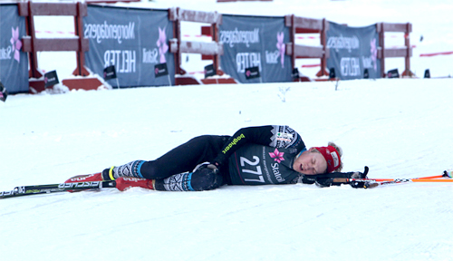 Per Kristian Nygård tok ut alt på sin vei mot 4. plass på 15 km fri under Skandinavisk Cup og norgescup på Nes 2012. Foto: Erik Borg. Per Kristian Nygård tok ut alt på sin vei mot 4. plass på 15 km fri under Skandinavisk Cup og norgescup på Nes 2012. Foto: Erik Borg.