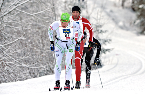 Jerry Ahrlin på vei mot seier i Dolomiten Classic Race 2012. Foto: Felgenhauger/NordicFoucs.