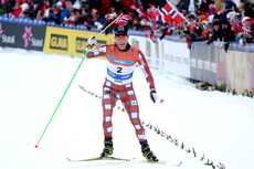 Martin Johnsrud Sundby kunne ta seg god tid på oppløpet, nærmeste forfølgere under 30 km skiathlon i NM på Voss var nesten minuttet etter. Foto: Geir Nilsen/Langrenn.com. Martin Johnsrud Sundby kunne ta seg god tid på oppløpet, nærmeste forfølgere under 30 km skiathlon i NM på Voss var nesten minuttet etter. Foto: Geir Nilsen/Langrenn.com.