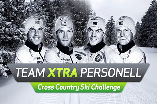 Løpere i Team Xtra personell fronter ny stake-App. Fra venstre: Anders Aukland, Simen Østensen, Jørgen Aukland og Jerry Ahrlin. Illustrasjon: Xtra personell. Løpere i Team Xtra personell fronter ny stake-App. Fra venstre: Anders Aukland, Simen Østensen, Jørgen Aukland og Jerry Ahrlin. Illustrasjon: Xtra personell.