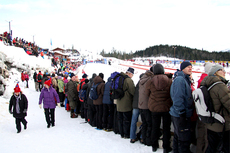 Deler av NM-arenaen for Ski NM Voss 2012. Foto: Geir Nilsen/Langrenn.com.