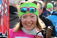 Laila Kveli har akkurat sikret 4. plassen i Marcialonga 2012. Foto: Hemmersbach/NordicFocus.