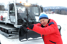 Hans Herman Horn er en glad giver og gir gjerne Skiforeningen en god dytt så de har topp utstyr og kan gi skiglede til folket. Foto: Erik Borg.