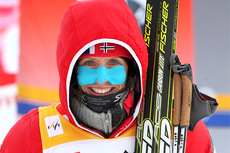 Marit Bjørgen vant 10 km fellesstart under verdenscupen i et iskaldt Rybinsk 2012. Foto: Hemmersbach/NordicFocus.