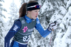 Selma Ahlsand underveis i norgescupen på Lygna 2012. Foto: Erik Borg.