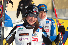 Maria Nysted Grønvoll jubler over sprint-seier i Skandinavisk Cup i Albu i Tsjekkia 2012. Foto: Thor Nygård/Zipps Skiwax. Maria Nysted Grønvoll jubler over sprint-seier i Skandinavisk Cup i Albu i Tsjekkia 2012. Foto: Thor Nygård/Zipps Skiwax.