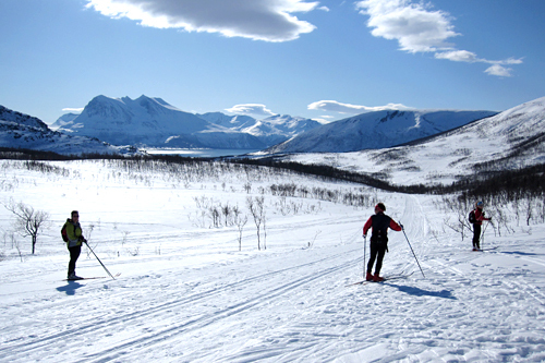 Fra løypetraseen til Kvaløya Skimaraton. Foto: Ole-André Helgaas.