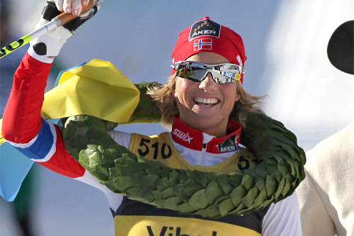 Vibeke Skofterud vinner Vasaloppet 2012 på ny Vasa-rekord. Foto: Hemmersbach/NordicFocus. Vibeke Skofterud vinner Vasaloppet 2012 på ny Vasa-rekord. Foto: Hemmersbach/NordicFocus.