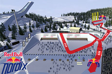 Red Bull NordiX 2012 - Løypekart. Red Bull NordiX 2012 - Løypekart.