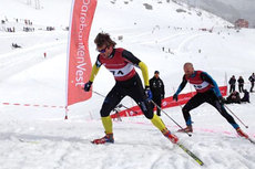 Petter Northug på vei mot mål i Røldal NedOpp 2012. Arrangørfoto.