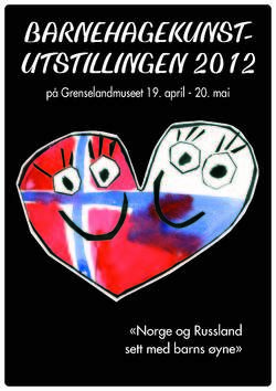 Plakat barnehagekunstutstillingen 2012 Plakat barnehagekunstutstillingen 2012