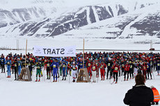 Like før startskuddet smeller i Svalbard Skimaraton 2012. Foto: Emilie Sommervold/Ung Foto.