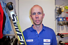 Glenn Tjernø hos Intersport Gjøvik. Foto: Petter Soleng Skinstad.