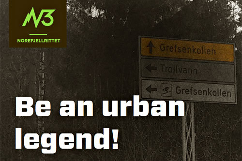 Be an urban legend med N3-Norefjell. Be an urban legend med N3-Norefjell.