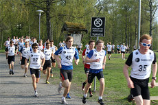 Starten har gått i Kanten-testen i mai 2012. Foto: Team Norgeshus.