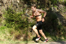 Per Kristian Nygård løp fra alle på Team Veidekkes oppstartssamling. Foto: Erik Borg.