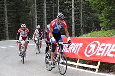 Jørgen Aukland i Marcialonga på sykkel 2012. Foto: Newspower/Canon. Jørgen Aukland i Marcialonga på sykkel 2012. Foto: Newspower/Canon.