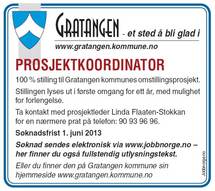 Stillingsannonse prosjektkoordinator