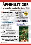 åpningstider i forbindelse med jul